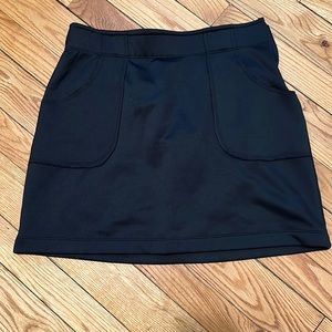 Athleta Black fleece skirt